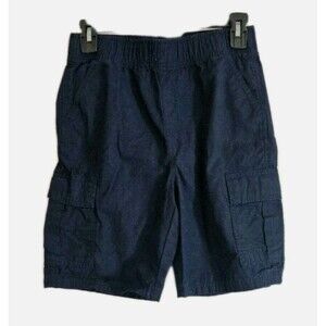 The Children’s Place Boys Ripstop Pull On Cargo Shorts Navy Blue Size 10 Husky